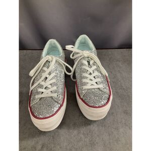 Converse one star Chiara Ferragin X platform Silver Size 5